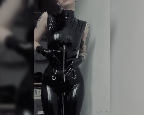 Mistress Trinity aka Servetrinity OnlyFans - Catsuit content for the night shift