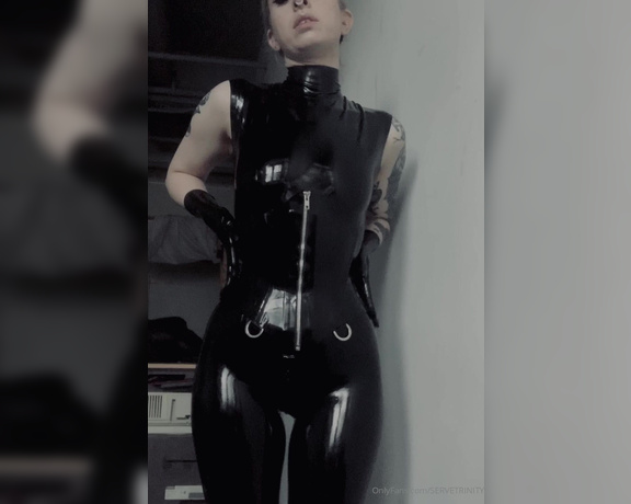 Mistress Trinity aka Servetrinity OnlyFans - Catsuit content for the night shift