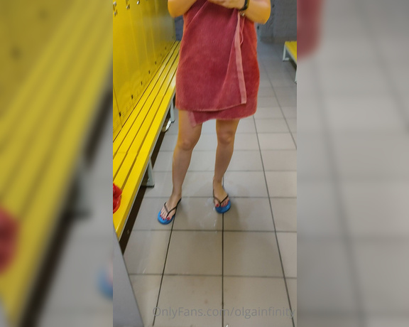 Olga Infinity aka Olgainfinity OnlyFans - In the locker room after the pool)