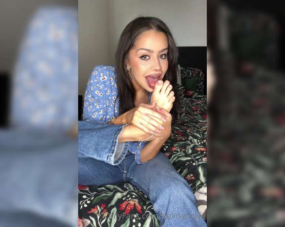 Polina aka Polinatickle OnlyFans - I want you to suck on those longs toes, lick my soles really slowly, lick between those toes, gag