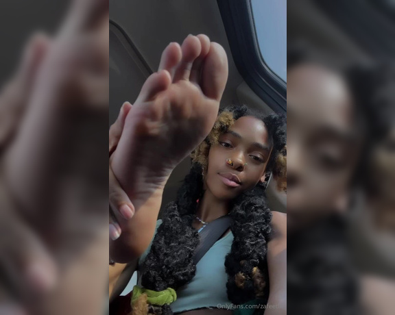 Zafeet aka Zafeetllc OnlyFans - Sexy soles going on a vibey car ride 1