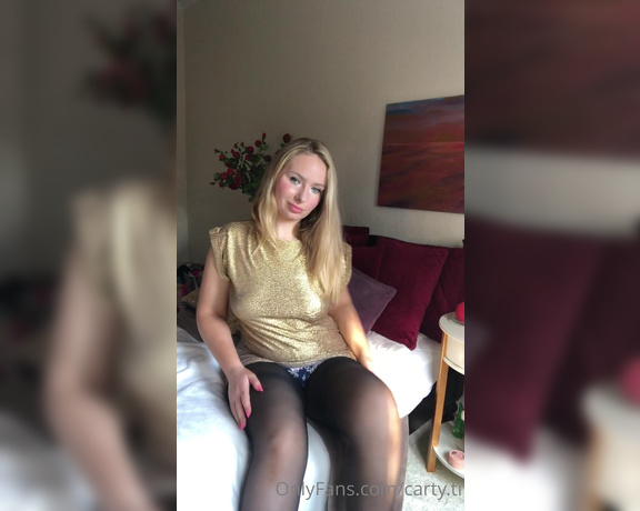 Carty aka Cartyti OnlyFans - Hot teasing nylon legs and heels