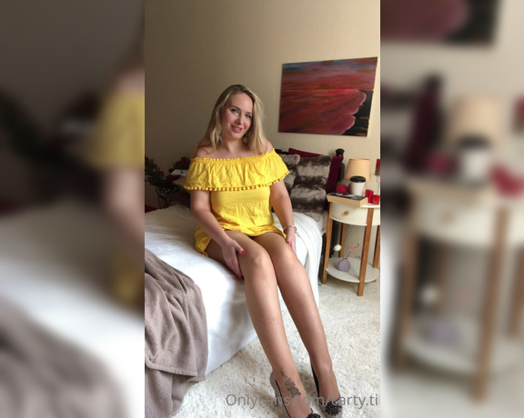 Carty aka Cartyti OnlyFans - Exclusive video only for my OnlyFans subscribers hot tease in beautiful sexy mini dress and shin