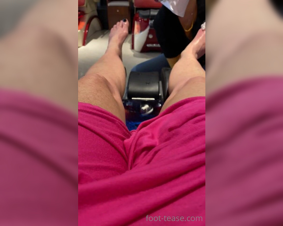 Janet Mason aka Janetmasonfeet OnlyFans - Salon Pedicure Day, video update #2!