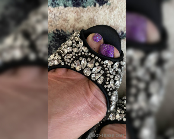 Janet Mason aka Janetmasonfeet OnlyFans - Just Showing off my new pedi in sexy peeps heel pop anyone