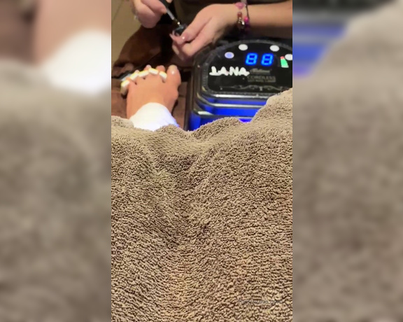 Janet Mason aka Janetmasonfeet OnlyFans - Video of my salon pedicure todayhighlights of the process from start to finish, with wiggling,