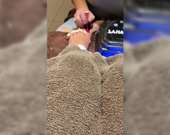 Janet Mason aka Janetmasonfeet OnlyFans - Video of my salon pedicure todayhighlights of the process from start to finish, with wiggling,