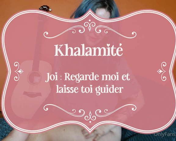 Khalamité aka Khalamite OnlyFans - BRANLE TOI COMME JE TE LE DEMANDE ET JOUIS POUR MOI Jerk Off Instruction 12 min Tip 12$ et je tenvo