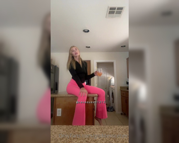 Cecily aka Goddesscecee OnlyFans - Let’s talk about how pathetic you are  Also aren’t these hot pink yoga pants so hot on