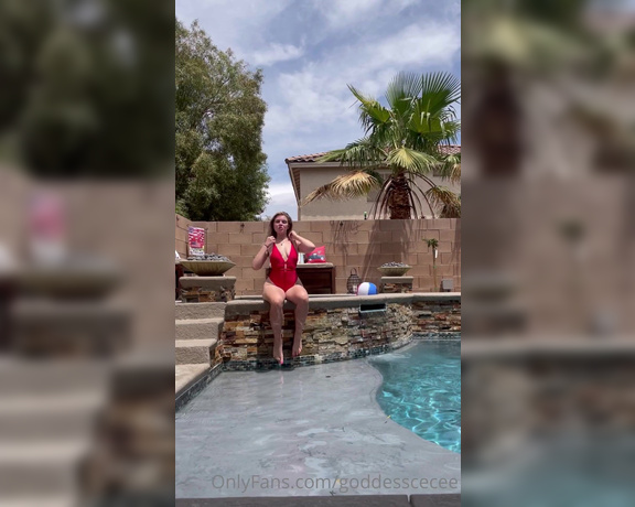 Cecily aka Goddesscecee OnlyFans - Pool day all day all night