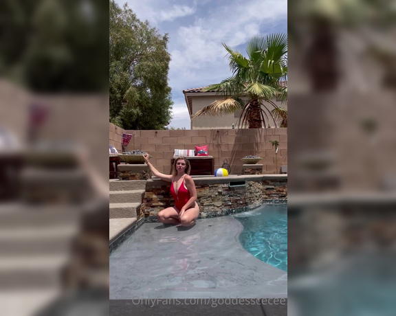 Cecily aka Goddesscecee OnlyFans - Pool day all day all night