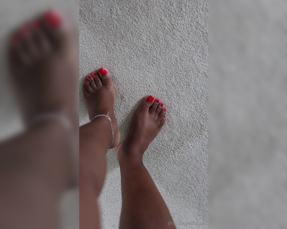 Sassy Toes aka Sassytoesforyou Onlyfans - Some toe stretching from earlier Could you handle waking up to these perfect feet every morning 1