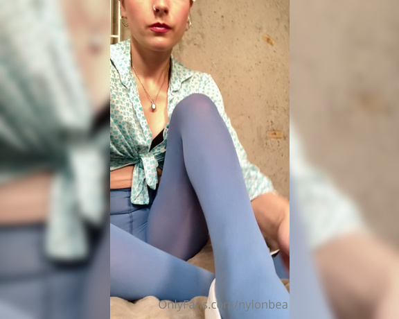 Nylon Bea aka Nylonbea Onlyfans - These are Pure Matt 50 by Falke can you believe it