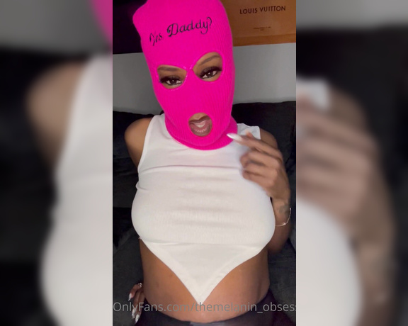 Kelly aka Themelanin_obsession OnlyFans - I had to cut that oily video my up stairs was gettin to loud the mask video is a custom that was b 2