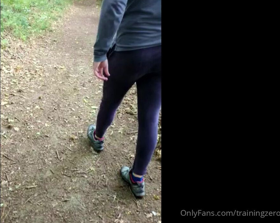 Miss Raven aka Trainingzero OnlyFans - Took Zero for a walk in the woods today Just a mini video, but took a moment to put him on display