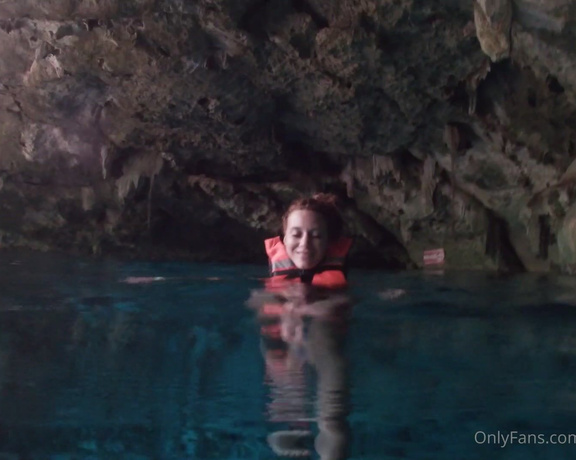 GingerAlesFeet aka Misstressroux OnlyFans - Throwback Thursday of me swimming in a Cenote in Mexico