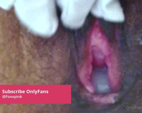 Pink Foxx aka Foxxpink OnlyFans - Pushing out my mid day creampie that I got on my lunch break