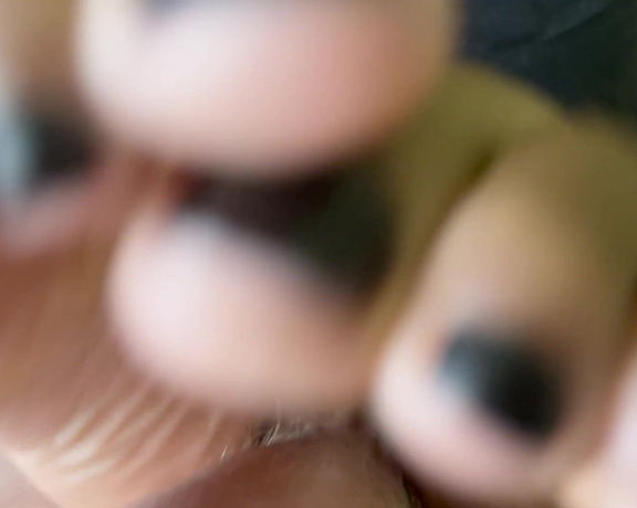Pink Foxx aka Foxxpink OnlyFans - Black Nails and with up close shots of my footjob just for you @hellopink 1