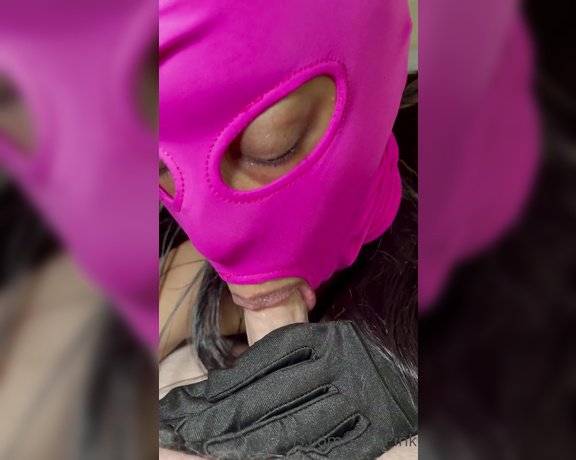Pink Foxx aka Foxxpink OnlyFans - Since we hit our goal of $5k, watch my eyes as suck on this dick & gag on it @hellopink 1