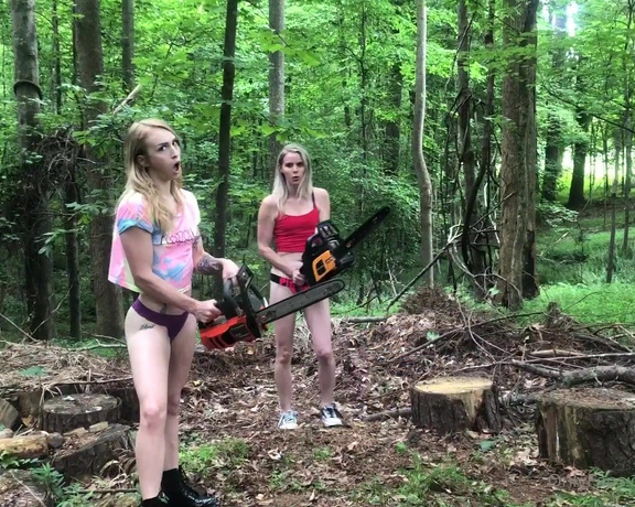 Kody Evans aka Kodyevans OnlyFans - Some chainsaw action with the one and only onlyfanscomMacynikole