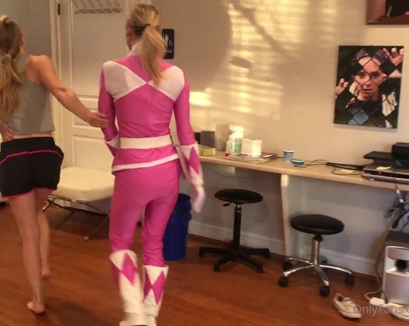 Kody Evans aka Kodyevans OnlyFans - Pink power ranger gets hung on the hooks @londonevans and @macynikole