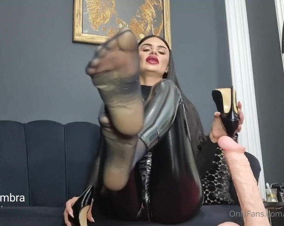 Goddess Ambra aka Goddessambra OnlyFans - VIDEO Sacrifice & endure the cock torment in order to feel the touch of My warm nylon feet!