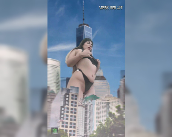 LTLGiantessClips - Giantess Debora in 'Evil Giantess Grows HUGE' SFX