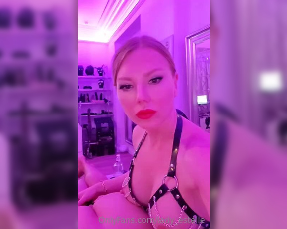 Lady Estelle aka Lady_estelle OnlyFans - Sweeties , my stupid slave, who is completely useless, has screwed up the live stream again, no