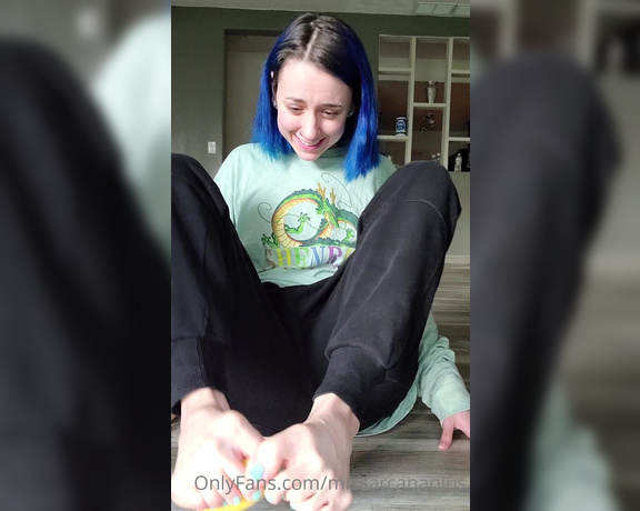 MissArcanaPlus aka Missarcanaplus OnlyFans - Have you ever wondered if I could peel a banana with just my toes Welllllll this video will probably