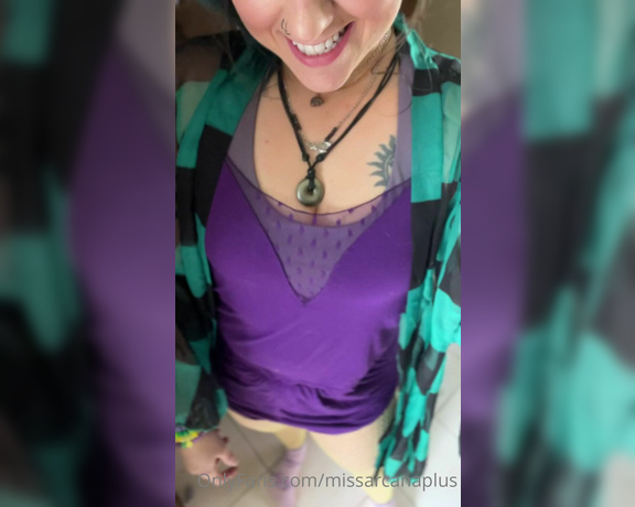 MissArcanaPlus aka Missarcanaplus OnlyFans - Here comes purple!!! have you all been enjoying the frequency of posts lol I hope you like waking