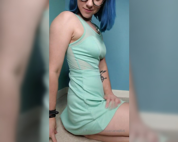 MissArcanaPlus aka Missarcanaplus OnlyFans - Time for a Teal Dress video!! Exclusive for you guys 3 I cant thank you guys enough for subscribing