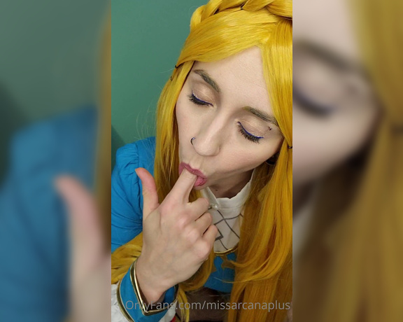MissArcanaPlus aka Missarcanaplus OnlyFans - Zelda video #2  Mouth and Ahegao (and maybe a little touchy touchy)
