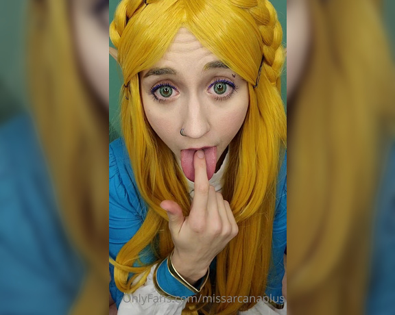 MissArcanaPlus aka Missarcanaplus OnlyFans - Zelda video #2  Mouth and Ahegao (and maybe a little touchy touchy)