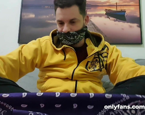 Tonny aka Tape_br OnlyFans - Custom video Self Gagged only with Bandanas!