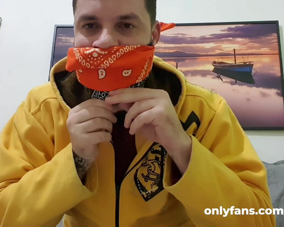 Tonny aka Tape_br OnlyFans - Custom video Self Gagged only with Bandanas!
