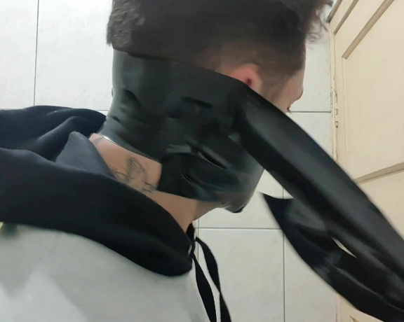 Tonny aka Tape_br OnlyFans - Self Gagged with Black Tape in slow motion  Safe and Bound Tutorial  Rip the tape out too!