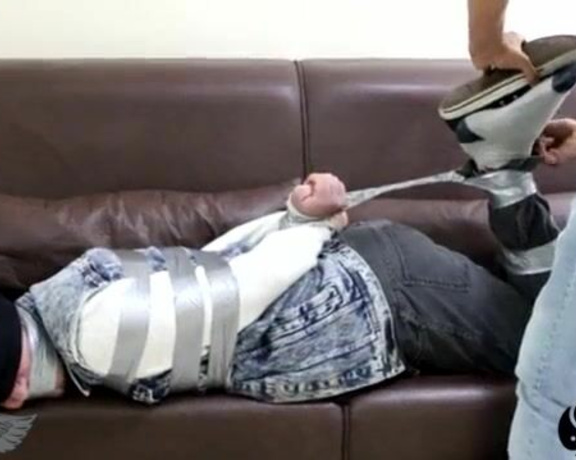 Tonny aka Tape_br OnlyFans - Hogtied in Duct Tape + Chair Taped up by @tiedman httpsonlyfanscomtiedmanrec=145456883