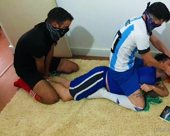 Tonny aka Tape_br OnlyFans - Hogtied and tied up in a rug!