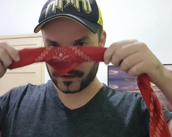 Tonny aka Tape_br OnlyFans - Blindfolded with Bandana + Duct Tape Self Gagged