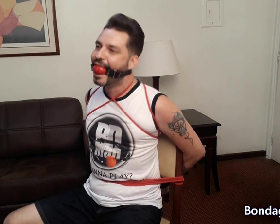 Tonny aka Tape_br OnlyFans - Making Of  My Gag Test from BDMan