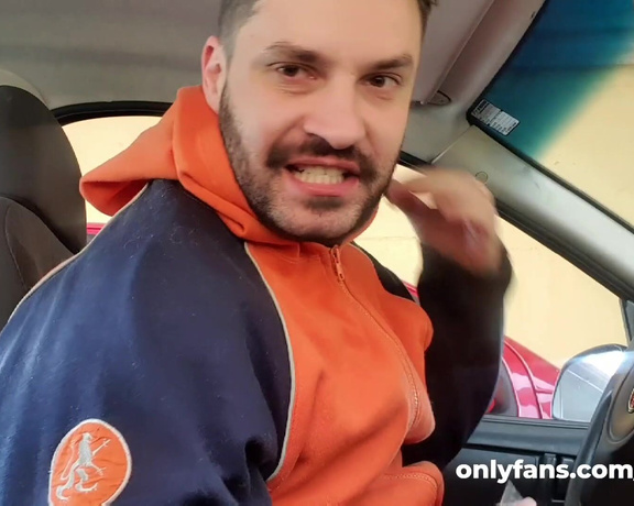 Tonny aka Tape_br OnlyFans - Self gagged in the car with black tape!