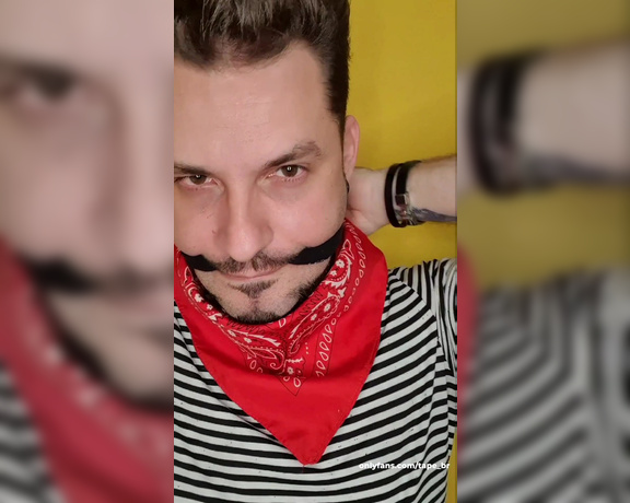 Tonny aka Tape_br OnlyFans - Only Bandanas! Self gagged with black socks and bandana