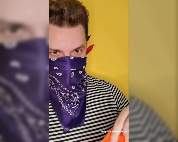 Tonny aka Tape_br OnlyFans - Only Bandanas! Self gagged with black socks and bandana