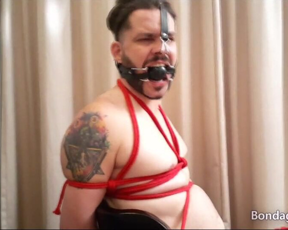 Tonny aka Tape_br OnlyFans - Ball Gag + Nose Hook by BDMan