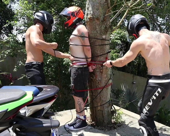 Tonny aka Tape_br OnlyFans - Biker Boys 3  Ropes + Helmets @tiedmanbrasil @tape