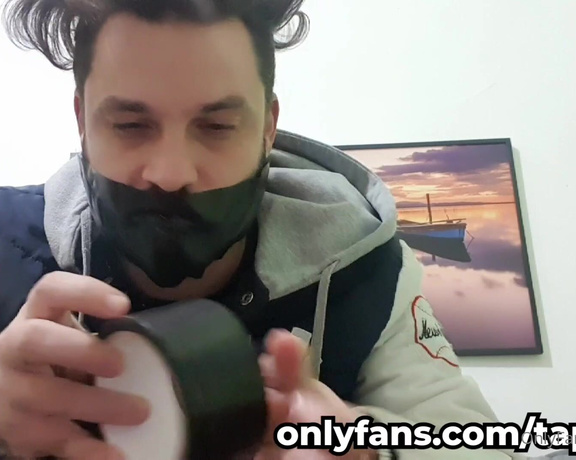 Tonny aka Tape_br OnlyFans - Black Tape + Self Gag