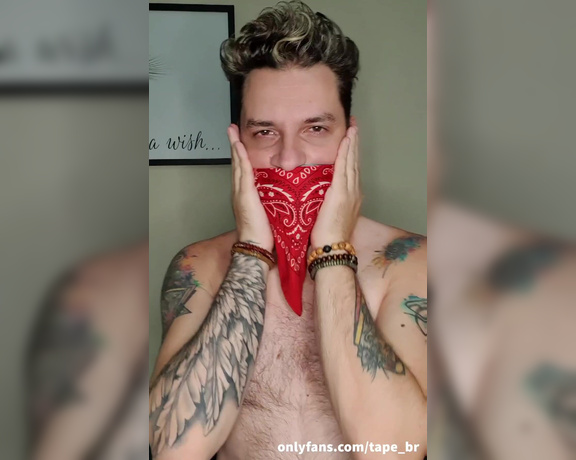 Tonny aka Tape_br OnlyFans - Self Gagged with Duct Tape and Bandana