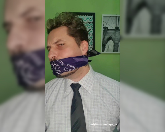 Tonny aka Tape_br OnlyFans - Custom video for a fan Social Clothes + Gagged and Blindfolded with Bandana