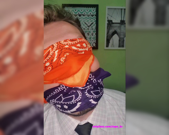 Tonny aka Tape_br OnlyFans - Custom video for a fan Social Clothes + Gagged and Blindfolded with Bandana