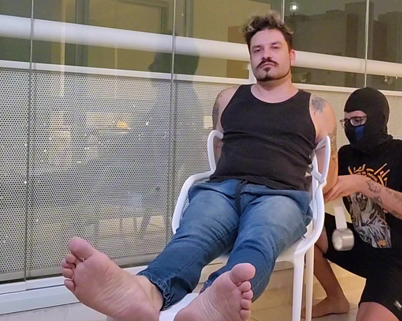 Tonny aka Tape_br OnlyFans - Handgag & Barefeet Part 1 @DomIcaroBR